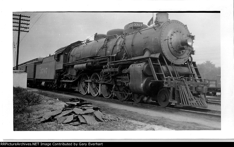 ATSF 4-8-2 # 3707 - Atchison, Topeka & Santa Fe